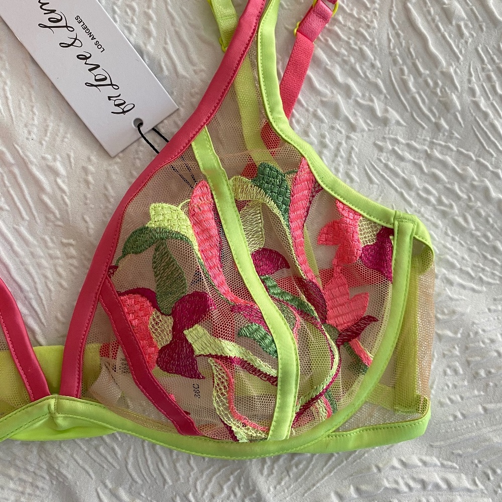 NWT For Love and Lemons 🍋 Petunia Underwire Bra - Picture 7 of 8